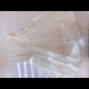 Cute white dress for little kiddos